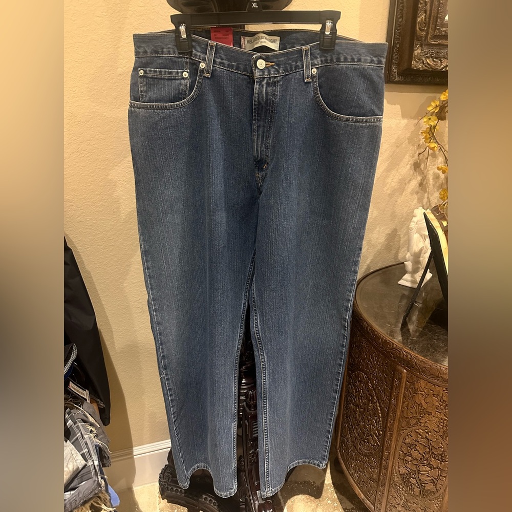 Levi’s Relaxed Straight Blue Jeans - 38 waist, 30 inseam